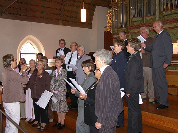 Der Brenndrfer Kirchenchor gestaltete den ...