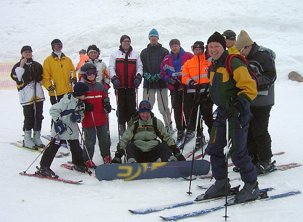 Brenndrfer Skitreffen in Bad Goisern, von links ...