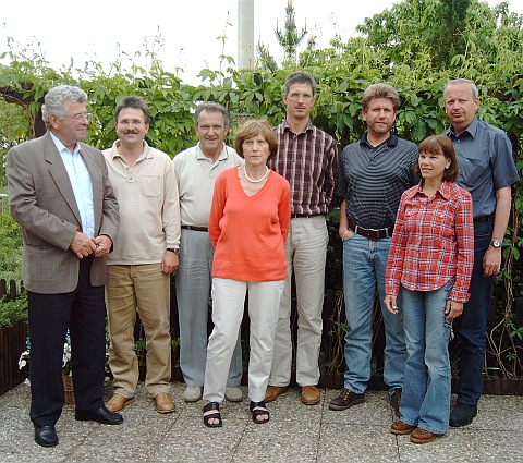 Vorstandssitzung in Ansbach, von links nach ...