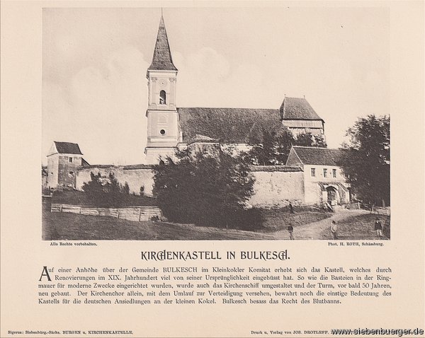 Bulkesch - Kirchenkastell um 1900