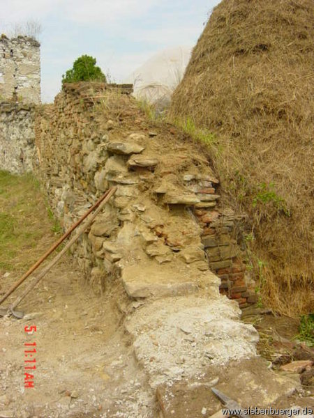 Ringmauer vor Sanierungsbeginn