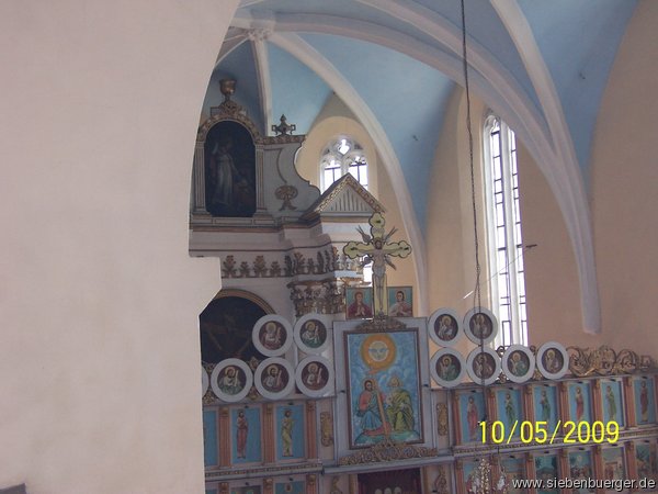 Innenansicht der ehemaligen ev. Kirche 2009