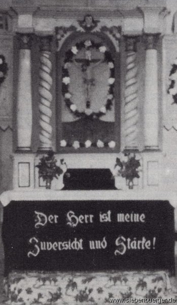 Der Felldorfer Altar im Jahr 1964