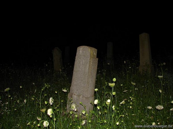 Friedhof von Felldorf bei Nacht