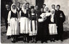 Taufe von Irmgard Theil vor der Torbastei in Felldorf