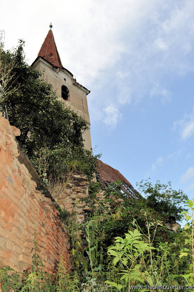 Kirchenburg-Wehrkirche-"Ruine":Felldorf im August 2011