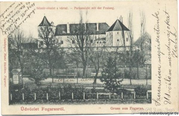 Die Fogarascher Burg in alter Ansicht
