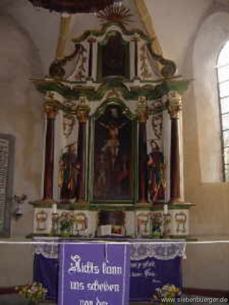Altar i. d. Kirchenburg