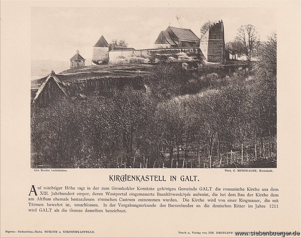 Galt - Kirchenkastell um 1900