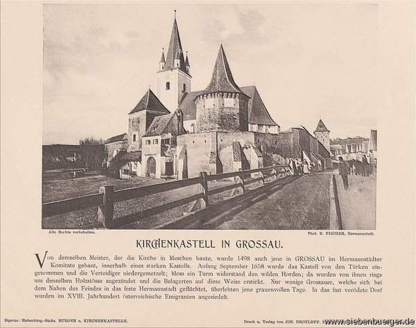 Groau - Kirchenkastell um 1900