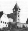 Blick auf den alten Kirchturm - Anfang 19. Jahrhundert