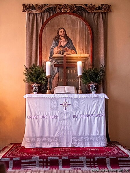 Altar in der Gebetsstube im Pfarrhaus