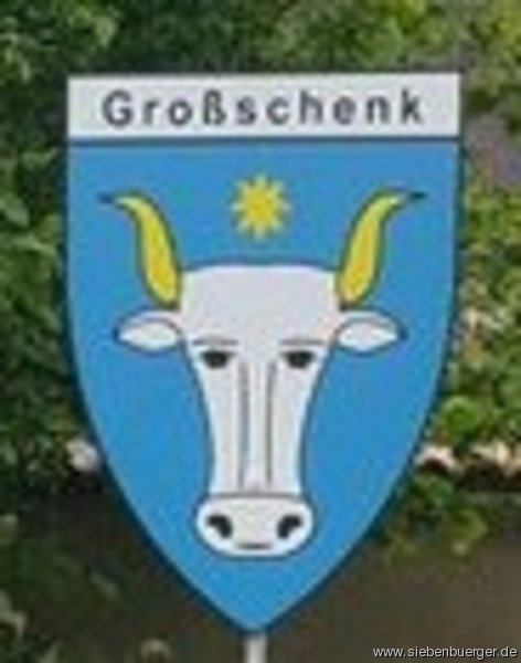 Groschenker Ochsenkopf als Orts-Wappen des Harbachtales 