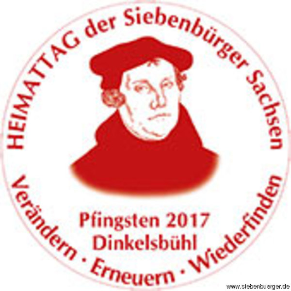 Festabzeichen des 67. Heimattages der Siebenbrger Sachsen mit Dr. Martin Luther in Dinkelsbhl