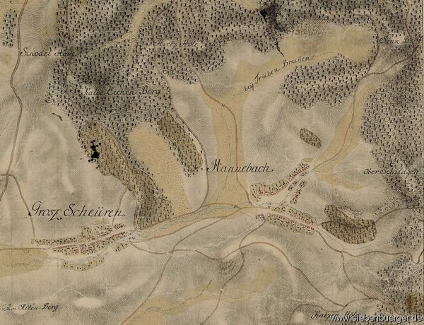 Alte Karte von Hahnbach 1750-1773 rum ?