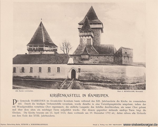 Hamruden - Kirchenkastell um 1900
