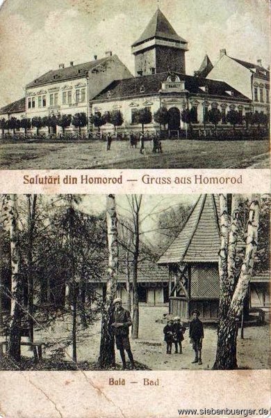 Postkarte aus Hamruden mit dem Hamrudner Bad