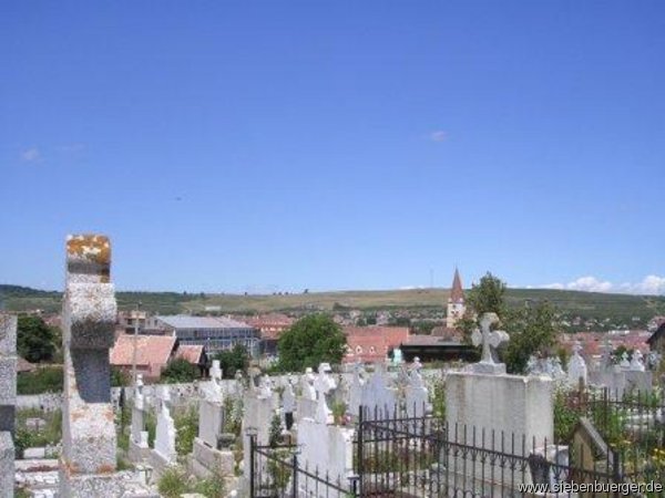 Heltau, Blick vom Orthodoxen Friedhof