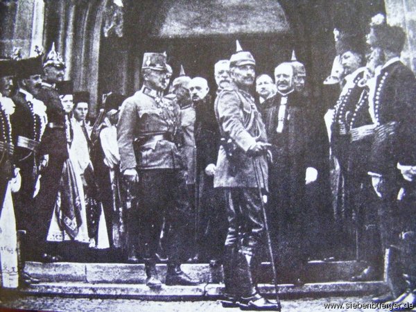 S. M. Kaiser Wilhelm II. in Hermannstdt im Jahre 1917