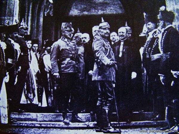 S.M. Kaiser Wilhelm II. in Hermannstadt im Jahre 1917 