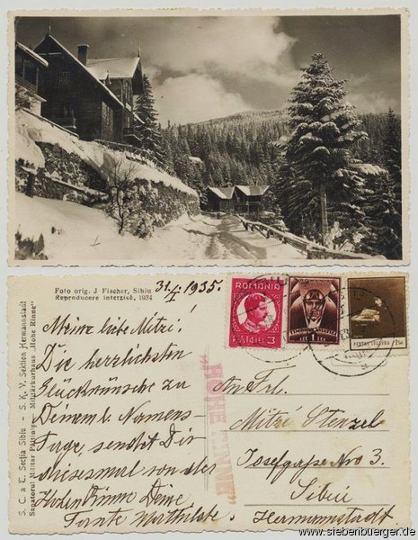 Postkarte aus Hermannstadt