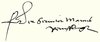 Unterschrift des Marcus Ritter Pemflinger/Pempflinger de Pemfling, Comes  Saxonis in Cibinium/Hermannstadt/Nagy-Szeben. geschickt: Georg Schoenpflug von Gambsenberg