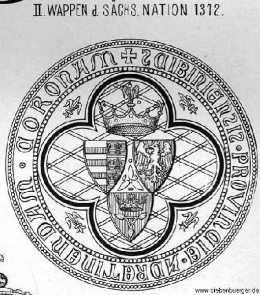 Wappen der Schsischen Nation 1372; geschickt: Georg Schoenpflug von Gambsenberg