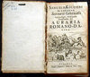 Samuel Kleseri, Auraria Romano-Dacica Hermannstadt 1717. Geschickt:Georg Schoenp