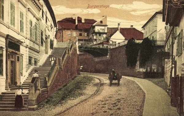 1916, Lgenbrcke in Hermannstadt 