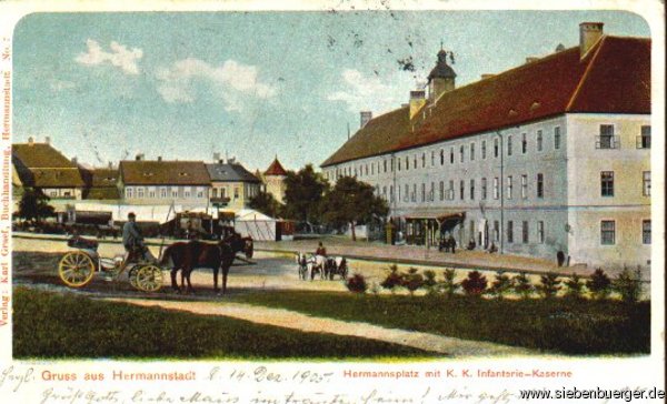Hermannstplatz mit K K Infanterie-Kaserne