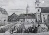 Groer Ring in Hermannstadt. Grafik datiert auf 5. August 1854