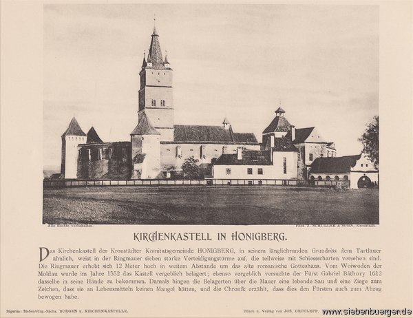 Honigberg - Kirchenkastell um 1900