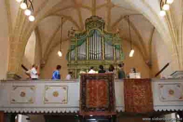 Orgel Honigberg bei der Einweihung