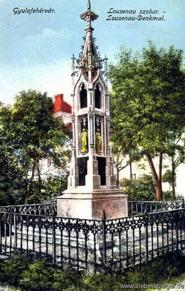 Lousenau-Denkmal , Ansichtskarte um 1910