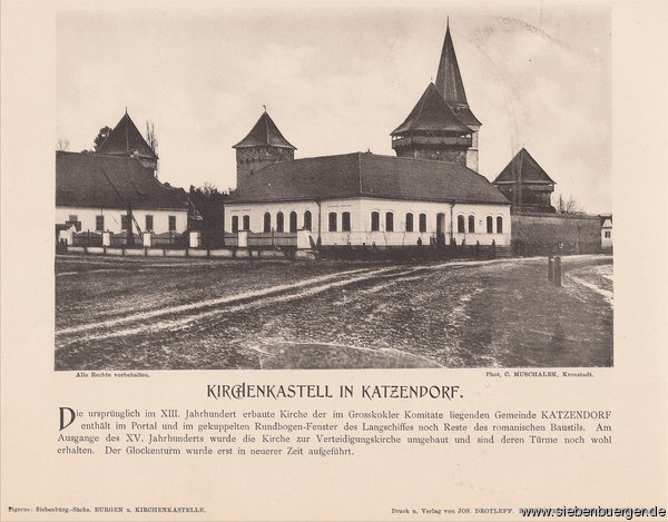 Katzendorf - Kirchenkastell um 1900