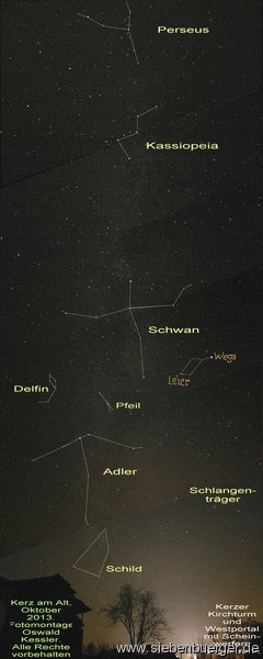 Sternbilder der Milchstrae, Panorama aus 6 WW.-Fotos