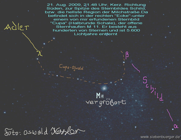 M-11-Sternhaufen, 21.8.2009