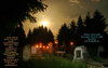 19.Mai 2008 Mondaufgang am Friedhof, Gra&#776;ber mit Kerzen
