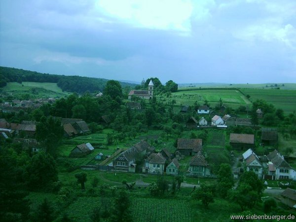 Blick auf Kirchberg, im Hintergrund die orthodoxe Kirche (2005 ?)
