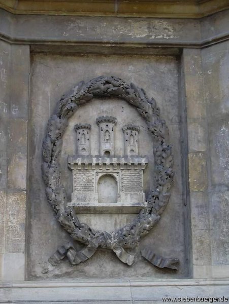 Wappen der Freien Kniglichen Stadt Claudiopolis/Clausenburg/Kolozsvr. Geschickt: Georg Schoenpflug von Gambsenberg