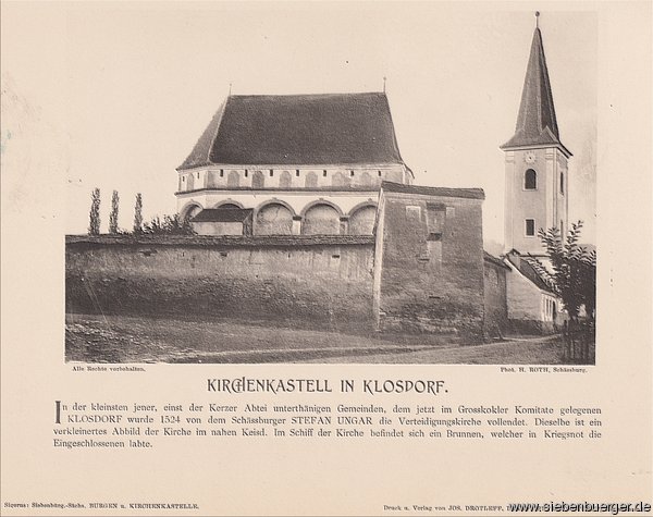 Klosdorf - Kirchenkastell um 1900