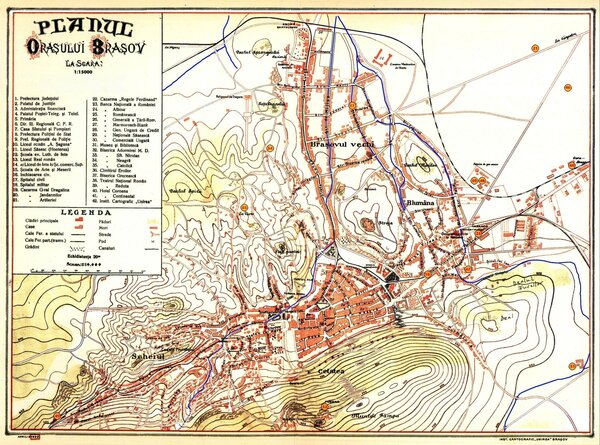 Karte Kronstadt 1922