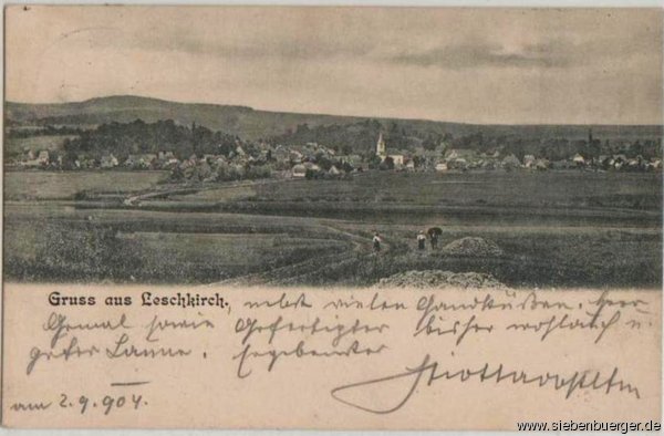 Leschkirch - Postkarte 1904