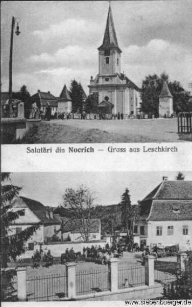Historische Postkarte: Gruss aus Leschkirch