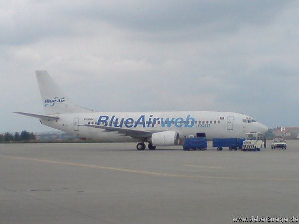 das Flugzeug das uns nach Rumnien geflogen hat August 2009