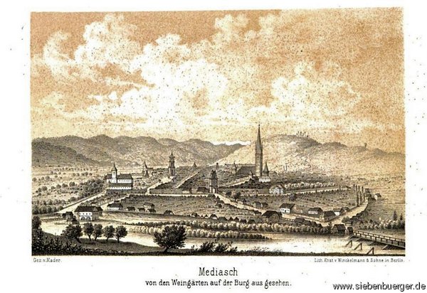 Mediasch.cca 1861-62. geschickt: Georg Schoenpflug von Gambsenberg