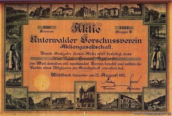Mhlbach Aktie von 1917