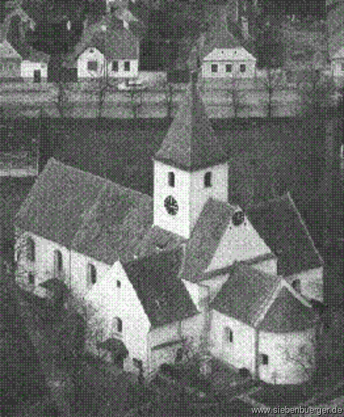 Ev. Kirche (Bild aus einer Zeitung Mitte 20. Jh.)