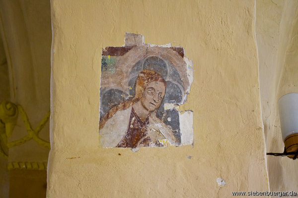Wiederentdeckte Fresken in der Kirche (1)