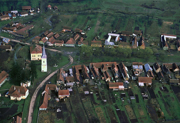 Petersdorf bei Bistritz - Luftbild Nr. 2